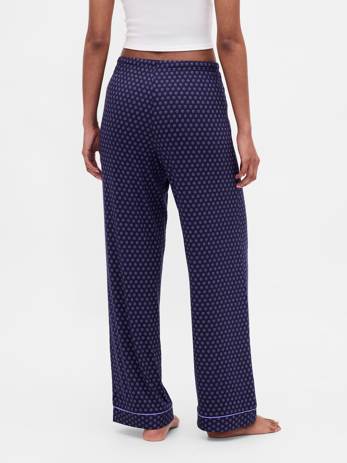 SoftMade Modal PJ Pants - Blue foulard