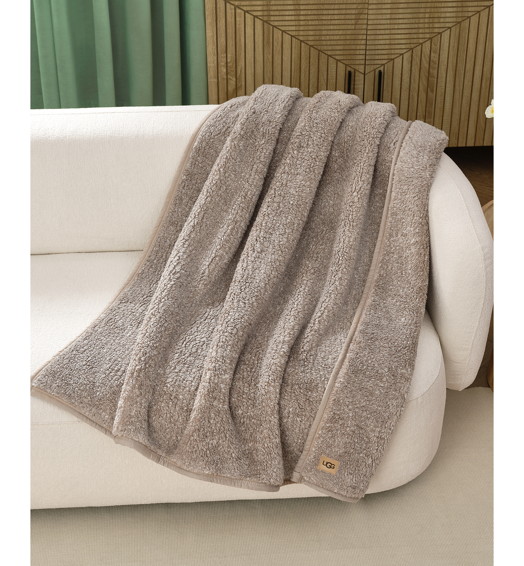 UGG® Classic UGGfluff Throw, 50" x 70" - Fawn