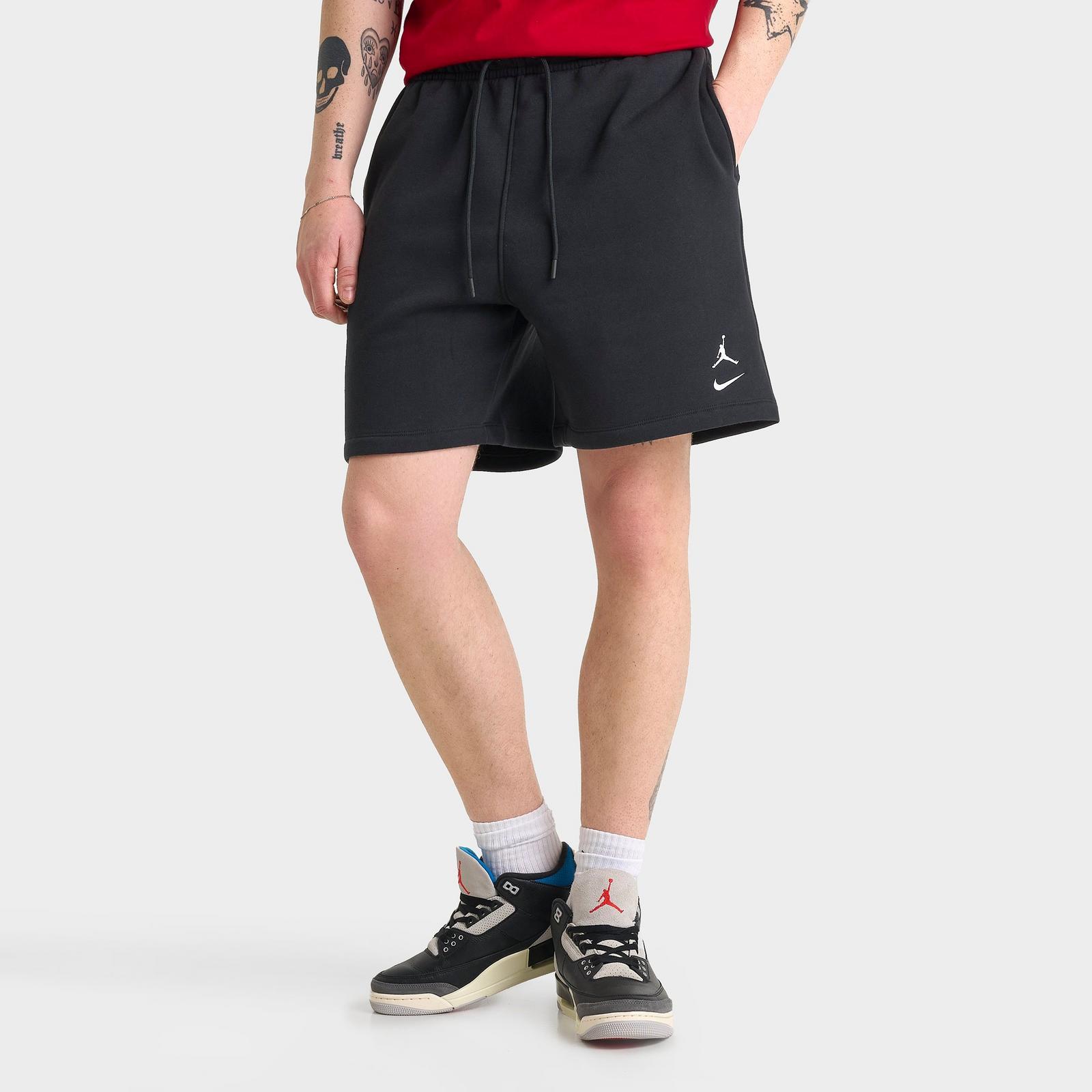 Men's Jordan Brooklyn Varsity Fleece Shorts - Black - view 1