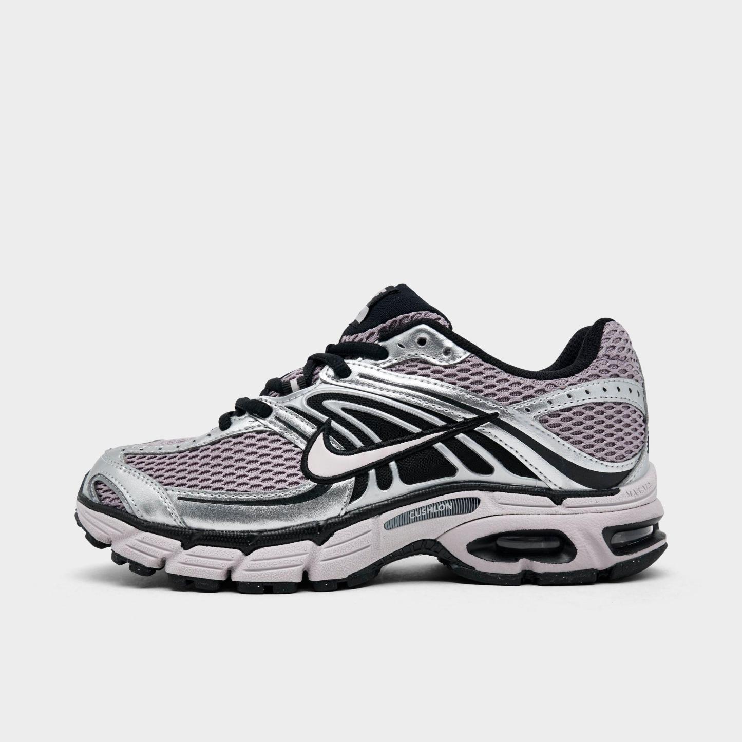 Women's Nithtke Air Max Moto 2K Casual Shoes - Part 3 - Light Violet Ore/Platinum - Left shoe facing left. Outside of the shoe.