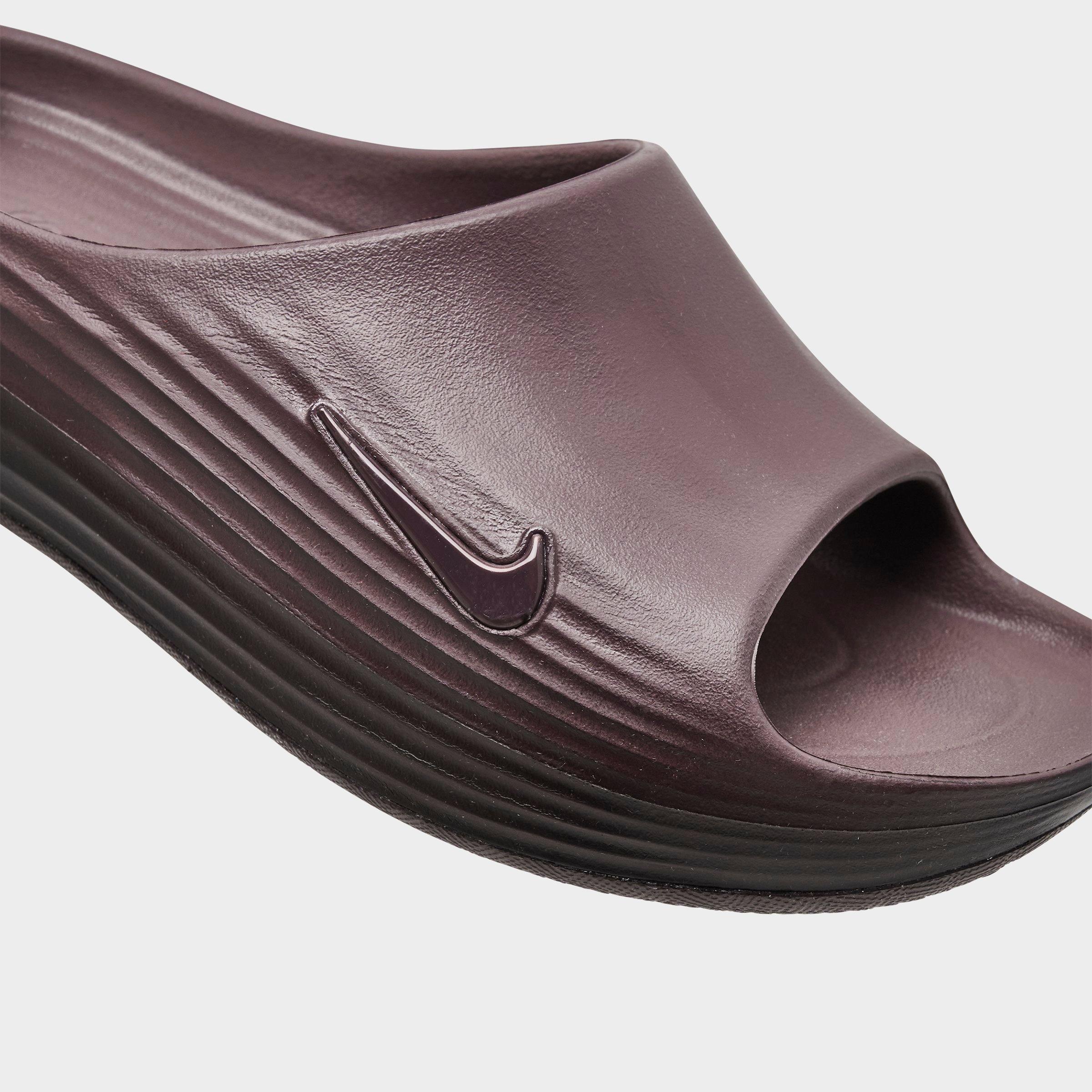 Women's Nithtke ReactX Rejuven8 Slide Sandals - Tattoo/Burgundy Crush - Detail shot