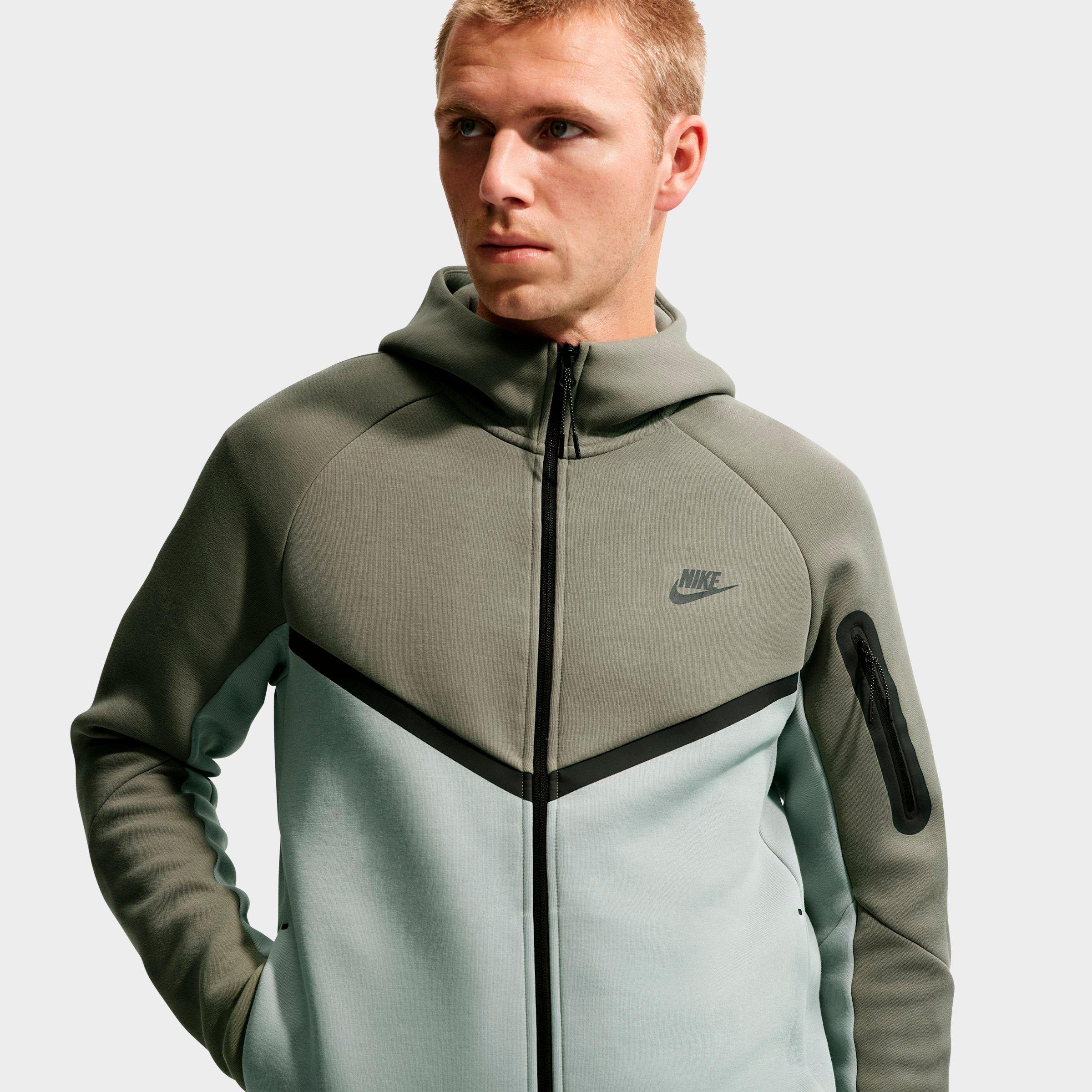 Men's Nithtke Tech Fleece Windrunner Full-Zip Hoodie - Part 2 - Silver Sage/Light Pumice/Black