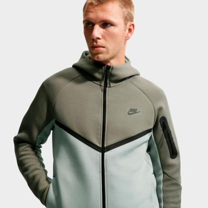 Men's Nithtke Tech Fleece Windrunner Full-Zip Hoodie - Part 2 - Silver Sage/Light Pumice/Black