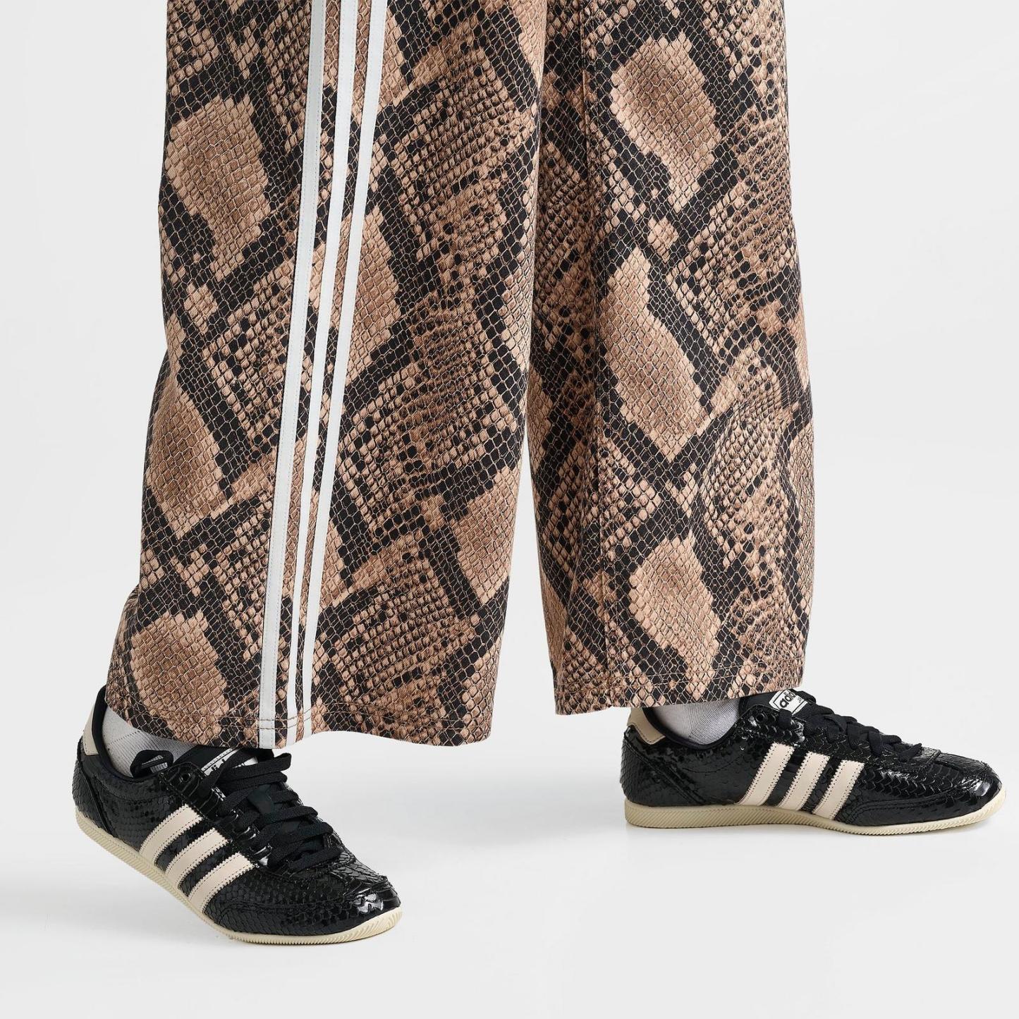 Women's adidas Originals Snake Print Denim Loose Pants - Linen/Magic Beige - view 6