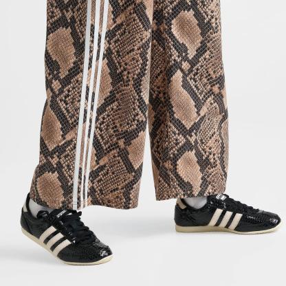 Women's adidas Originals Snake Print Denim Loose Pants - Linen/Magic Beige - view 6