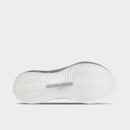 Women's adidas Hyperboost Edge Running Shoes - Part 1 - Cloud White/Light Solid Grey/Silver Metallic - Bottom view