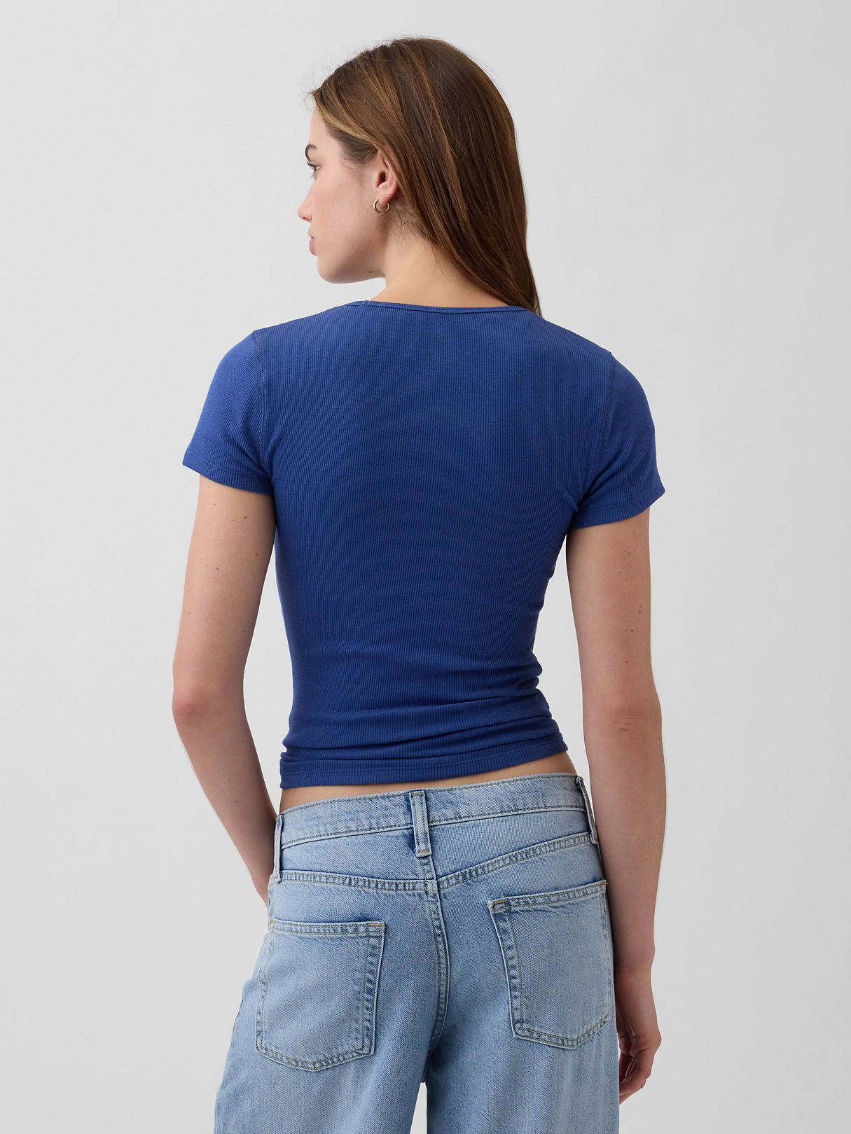 Modern Rib T-Shirt - Blue track