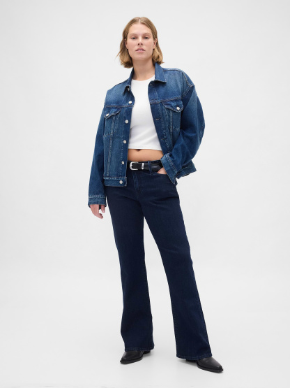 Low Rise Long & Lean Jeans - Dark blue indigo