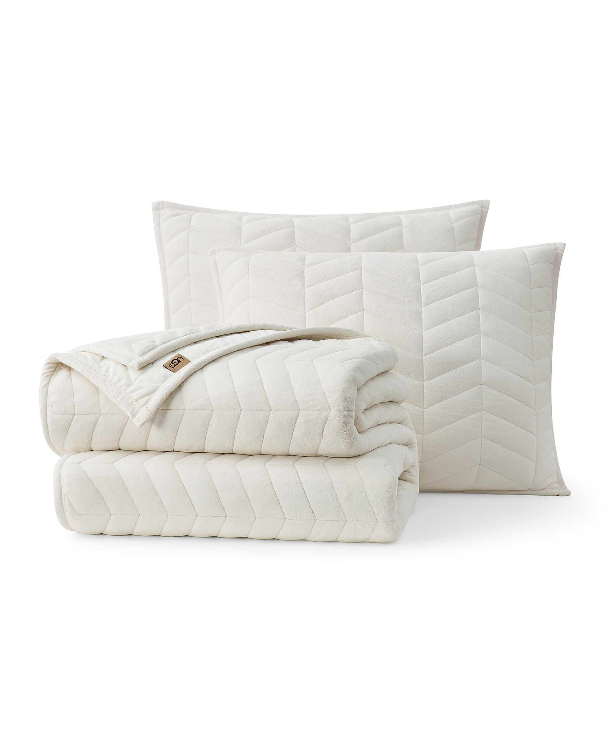 UGG® Coco 2-Piece Quilt Set, Twin/Twin XL - Coffee Berry