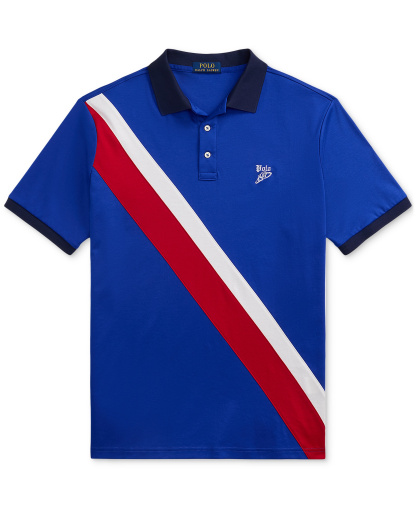 Polo Ralph Lauren Men's Classic-Fit Soft Cotton Polo Shirt - Sapphire Star Multi