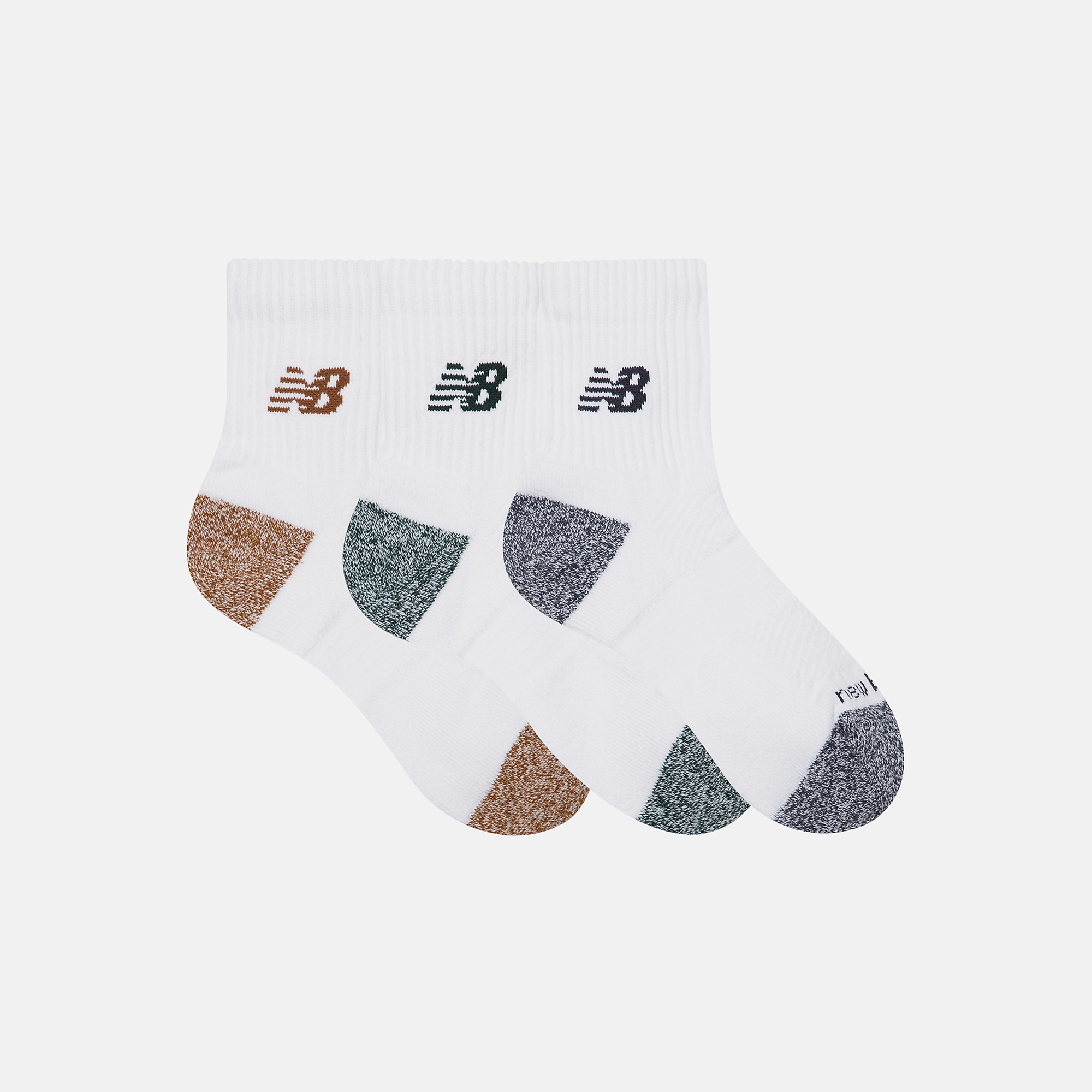 New Balance Active QTR Socks 3 Pack, LAS35204AS9