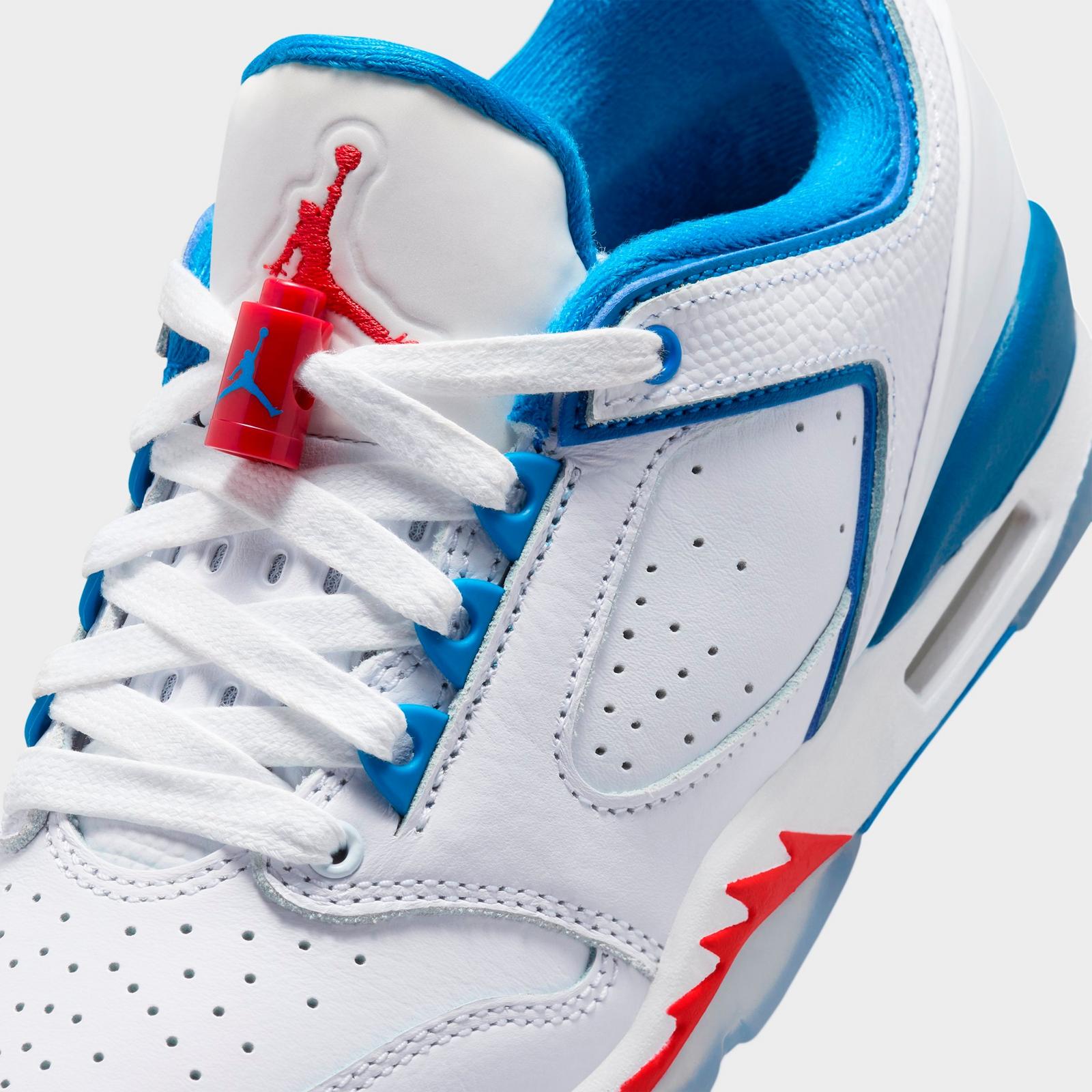 Big Kids' Jordan Sixty Plus Low Casual Shoes - White/True Blue/Varsity Red - view 3