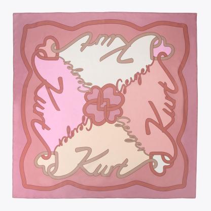 Kurt Geiger London Large Square Scarf - Beige - view 3