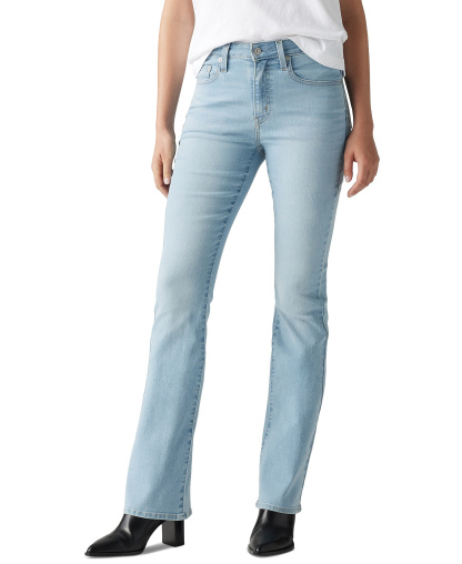 Levi's 725 High-Waist Classic Stretch 32" Bootcut Jeans - Eternal Indigo Light