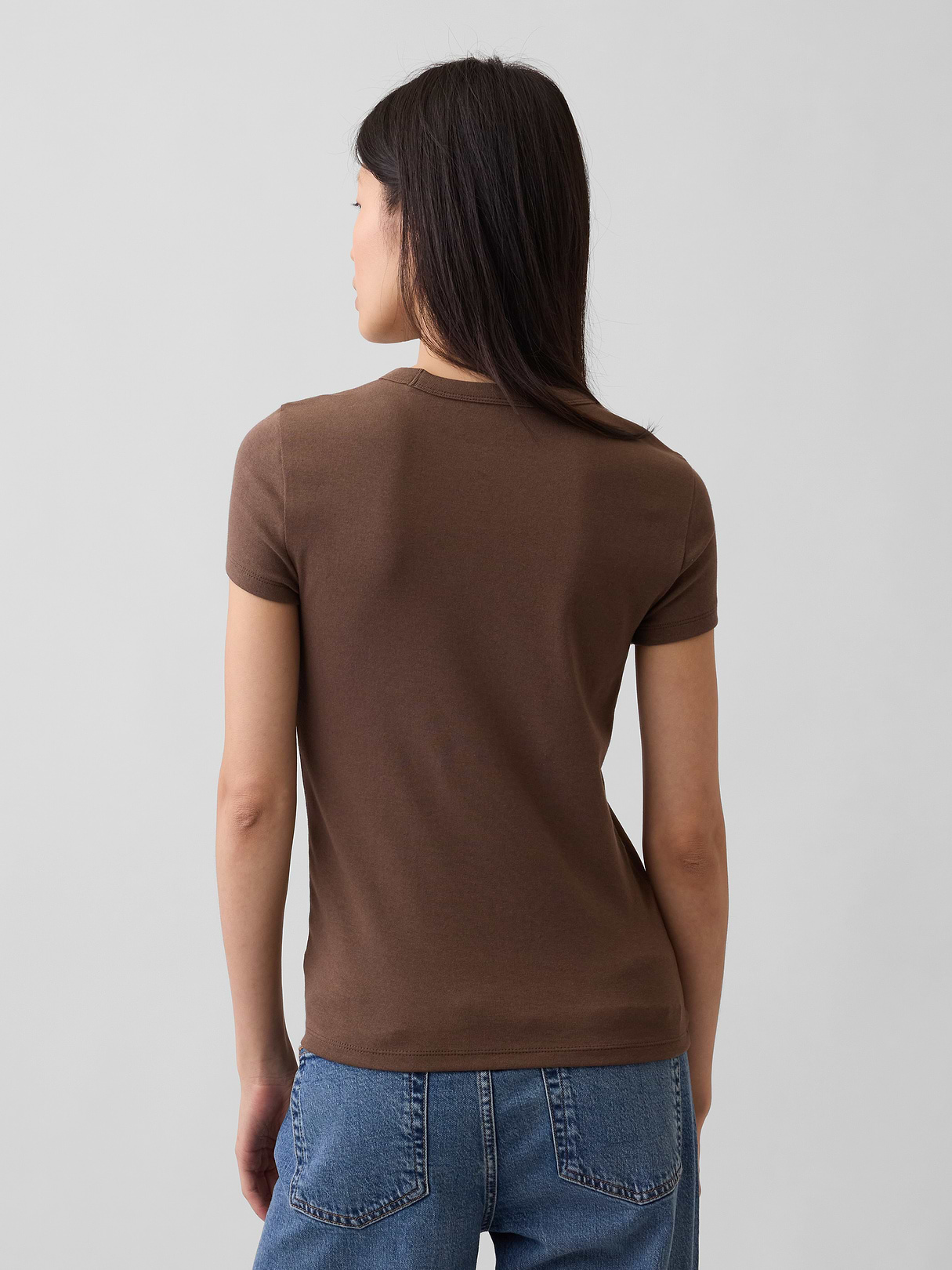 Modern Crew T-Shirt - Cool brown