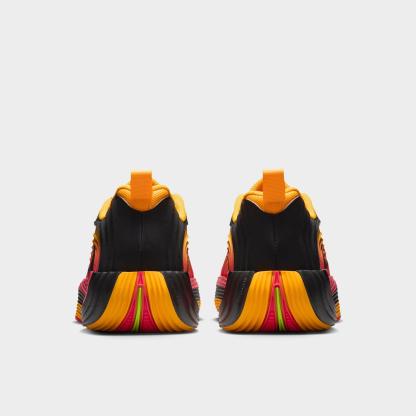 Men's Nithtke Giannis Immortality 5 Basketball Shoes - Part 2 - Laser Crimson/Laser Orange/Black/Black - Back view