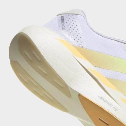 Women's adidas Adizero EVO SL Woven Running Shoes - Part 1 - Cloud White/Ice Tangerine/Off White - Detail shot