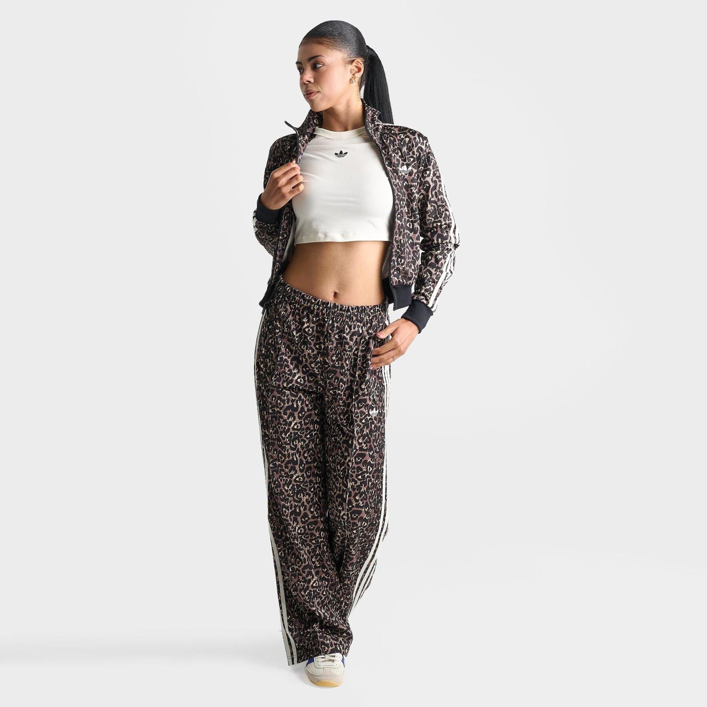 Women's adidas Originals Firebird Leopard Print Track Jacket - Leopard