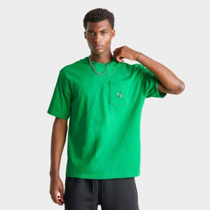 Men's Jordan Jumpman Air Pocket T-Shirt - Lucky Green/Black - view 1