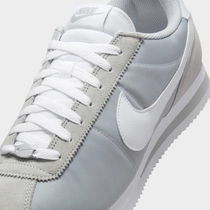 Men's Nithtke Cortez TXT Casual Shoes - Flat Silver/White - Detail shot
