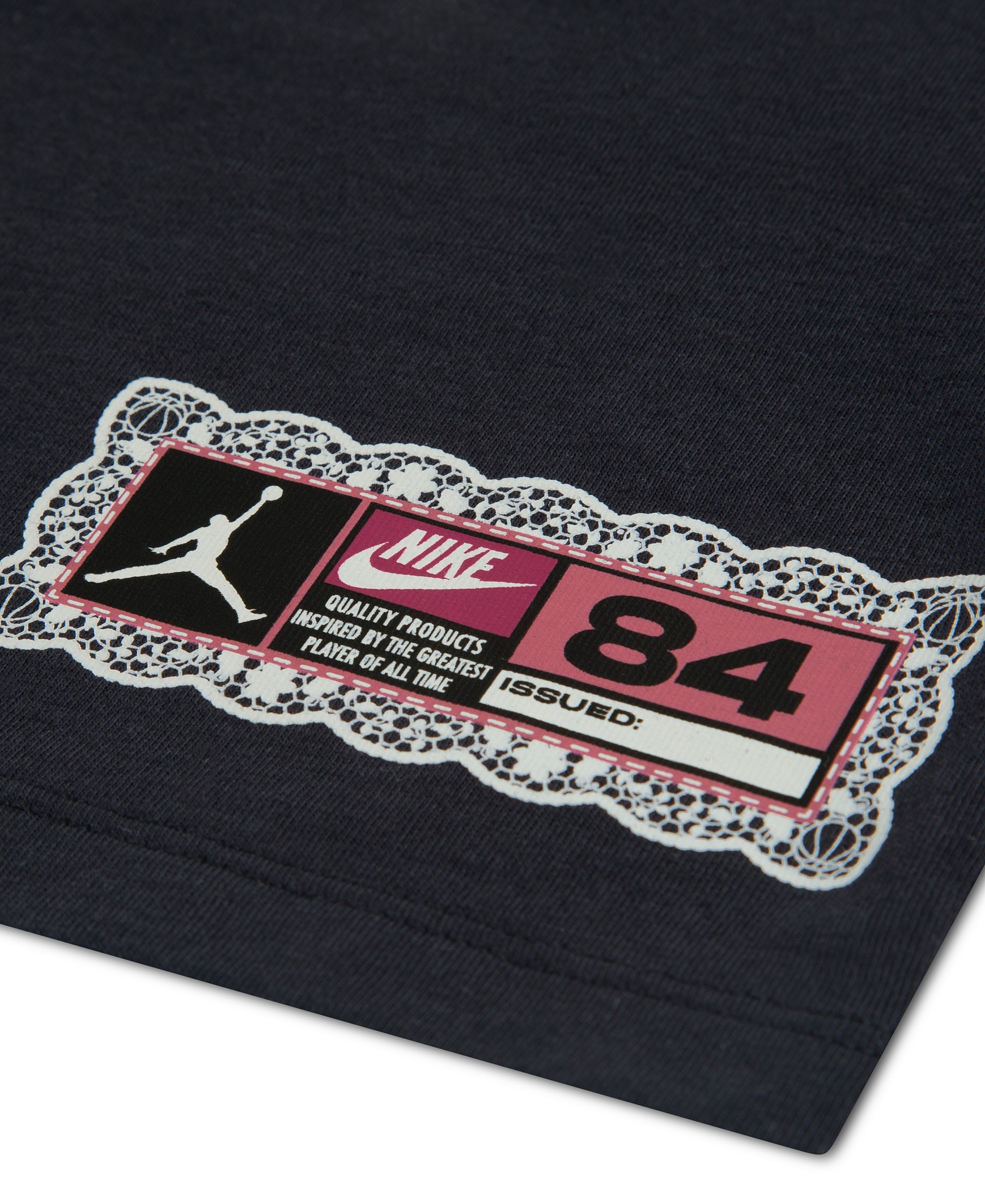 Jordan Girls' 7-16 Lace 23 Graphic Short-Sleeve T-Shirt - Off Noir