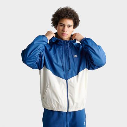 Men's Nike Windrunner Lined Jacket - Court Blue/Sail/Sail