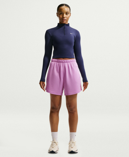Nike Women's Attack Dri-FIT Mid-Rise Shorts - Light Magenta/pink Foam/white