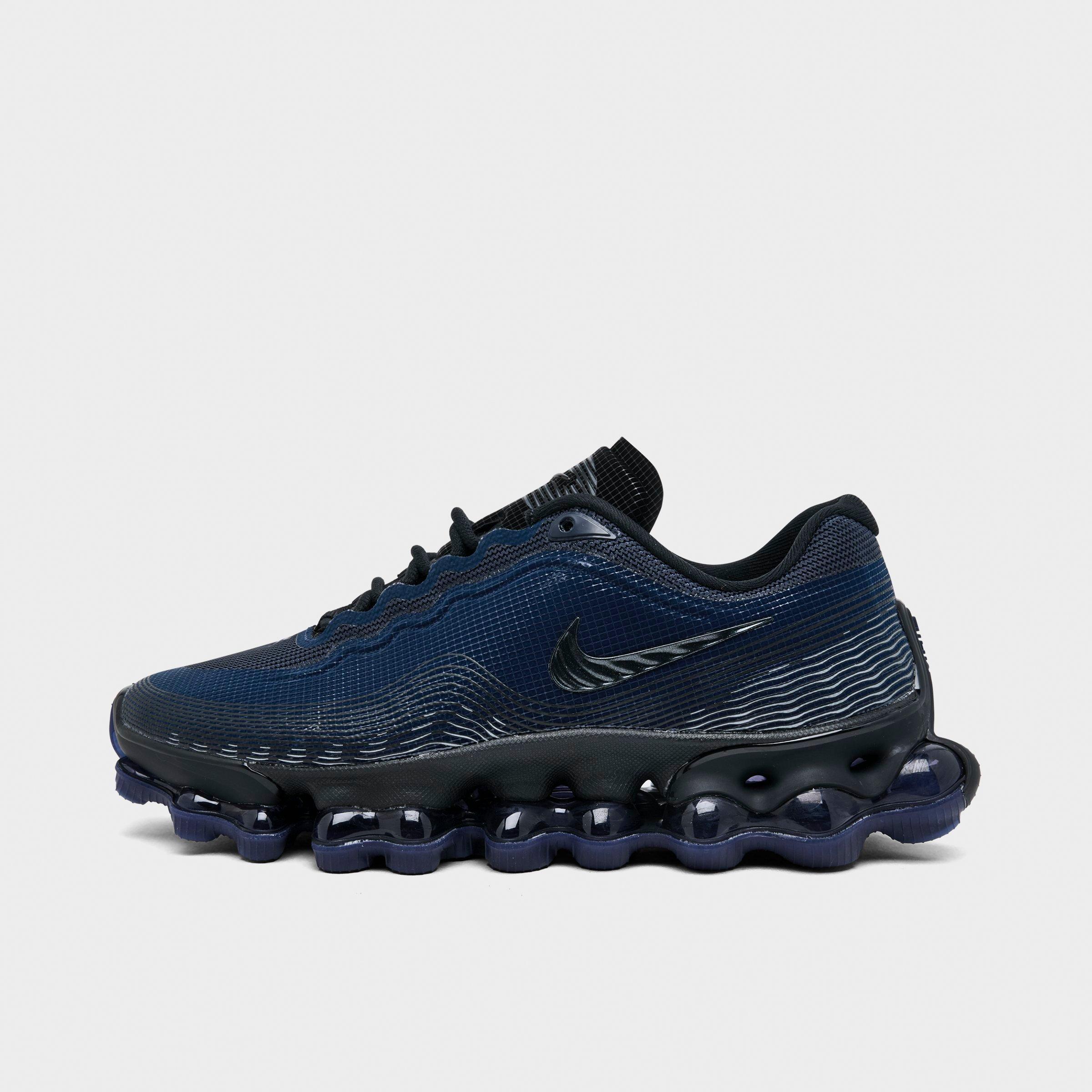 Big Kids' Nithtke Air Liquid Max Casual Shoes - Obsidian/Black Iron - Left shoe facing left. Outside of the shoe.