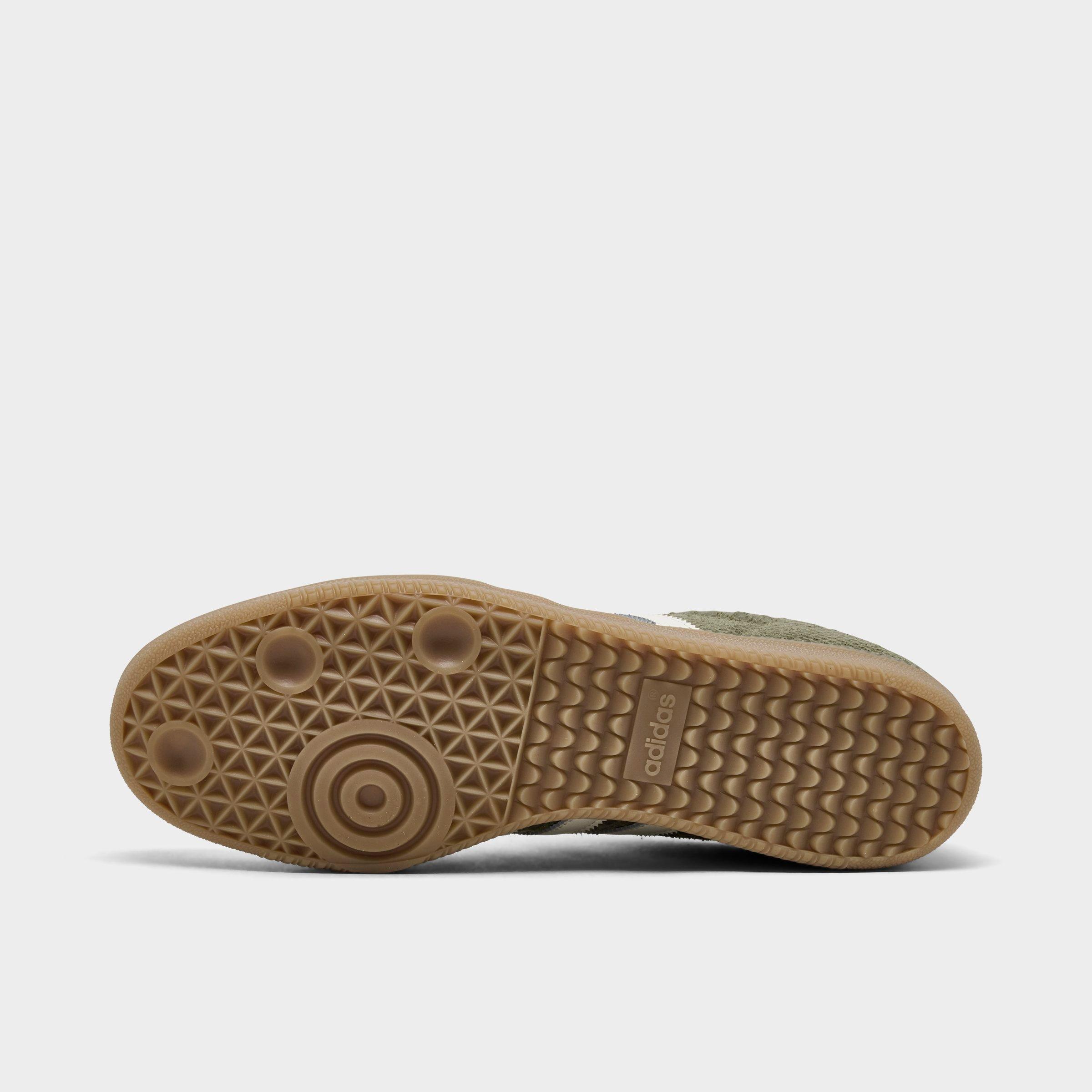 Men's adidas Originals Samba OG Casual Shoes - Part 2 - Focus Olive/Off White/Gum - Bottom view