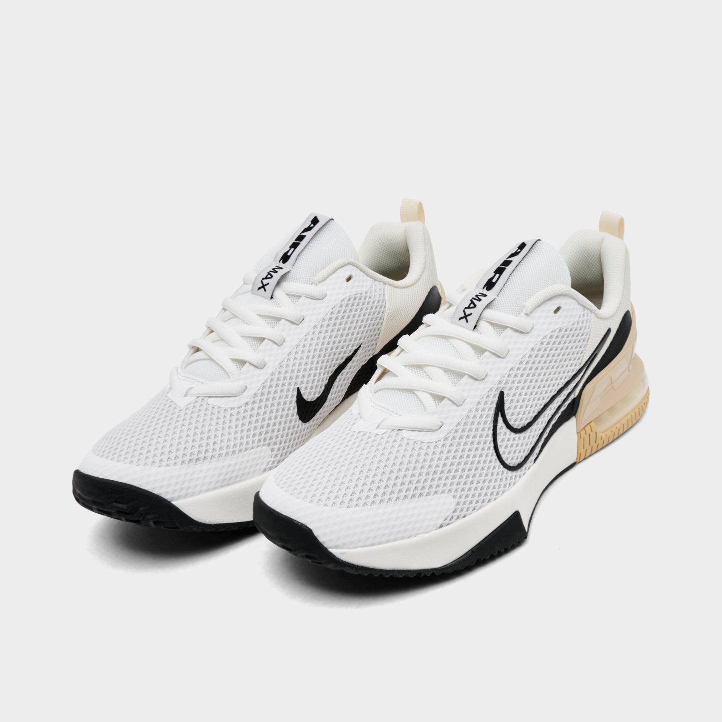 Men's Nithtke Air Max Alpha Trainer 6 Training Shoes - Part 1 - Sail/Coconut Milk/Team Gold/Black - Both shoes facing left