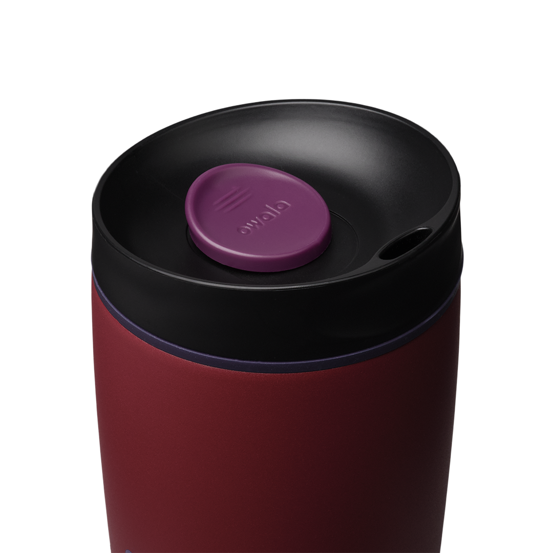 SmoothSip® Slider - Burgundy Bay · Stainless Steel · 12oz