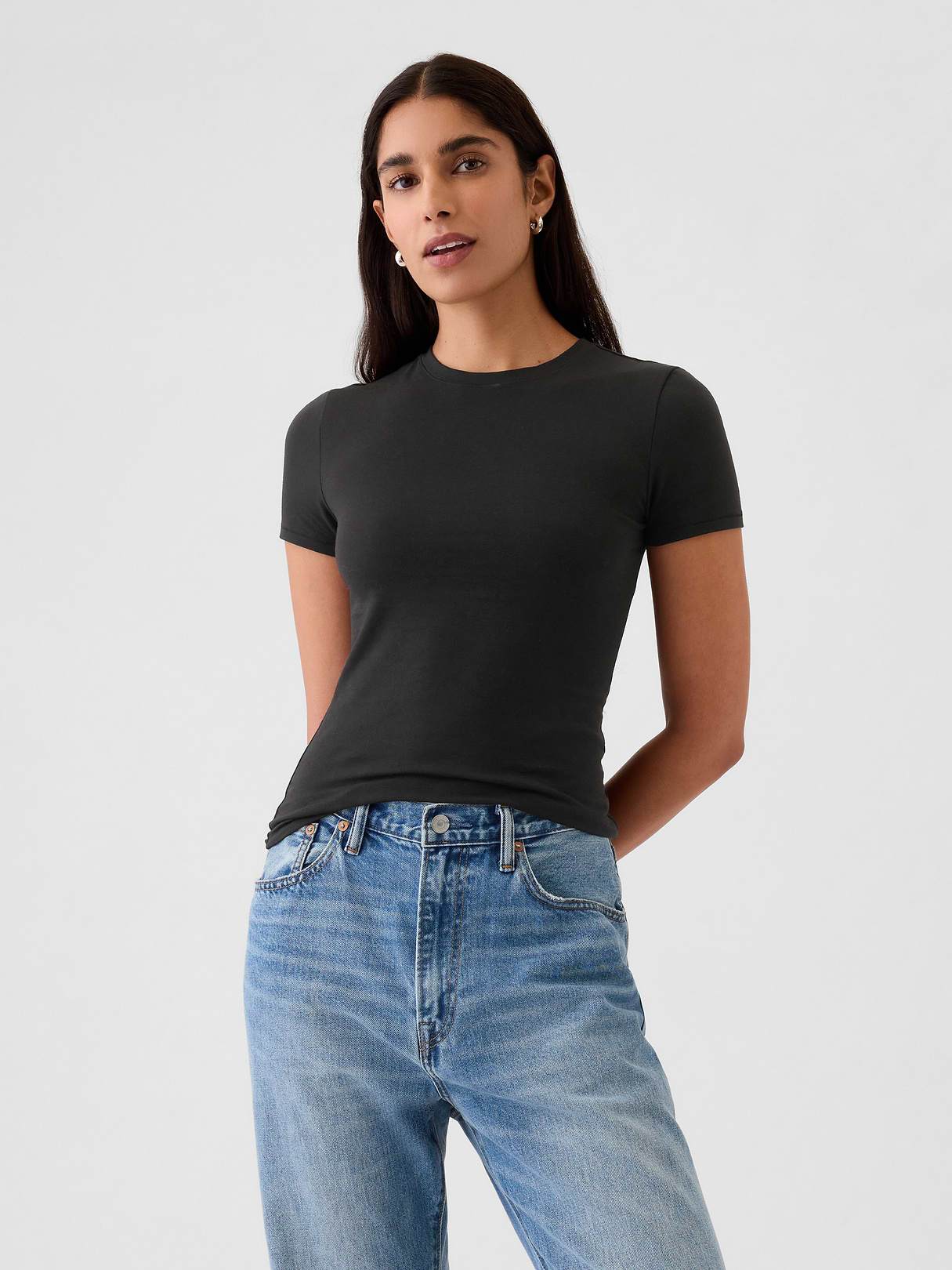 CloseKnit Jersey T-Shirt - Black