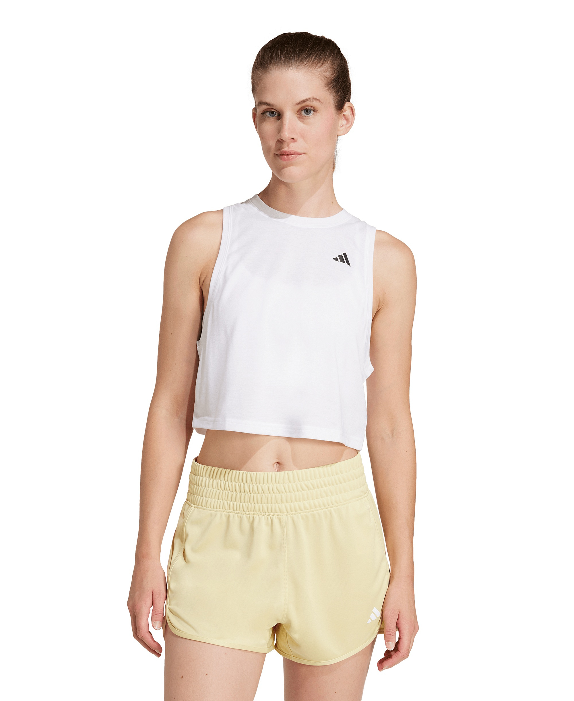 adidas Women's Train Essentials Boxy Workout Tank - White