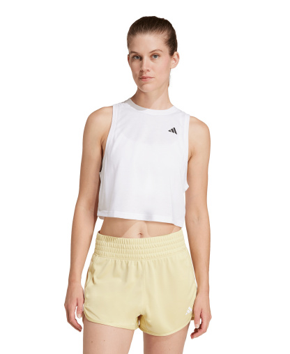 adidas Women's Train Essentials Boxy Workout Tank - White