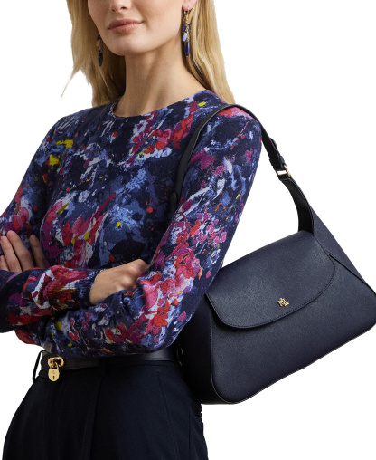 Lauren Ralph Lauren Schylar Small Slim Shoulder Bag - Refined Navy