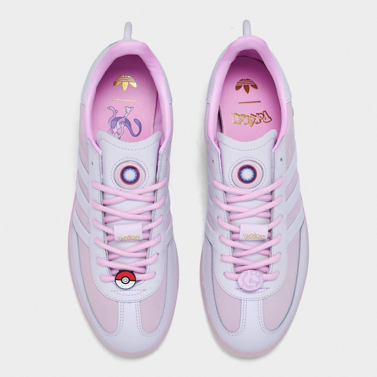 Men's adidas Originals x Pokémon Handball Spezial Mewtwo Casual Shoes - Ice Lavender/Ice Lavender/Bliss Lilac - Top view