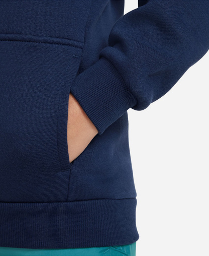 Nike Boys' and Girls' 7-20 Sportswear Club Fleece Full-Zip Hoodie - Midnight/Navy
