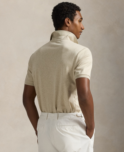 Polo Ralph Lauren Men's Classic Fit Soft Cotton Polo Shirt - Expedition Dune Heather