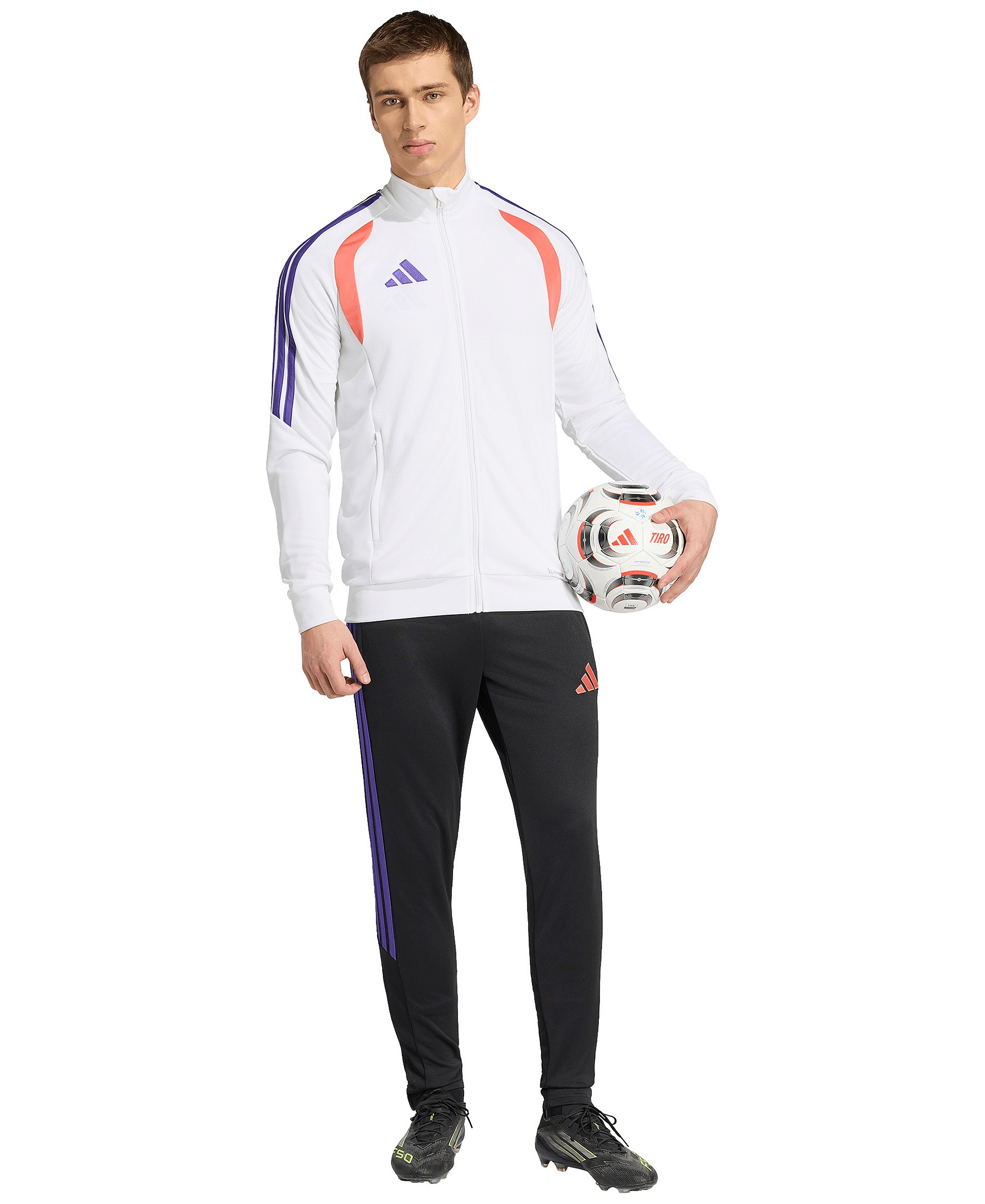 adidas Men's Tiro 26 League Zip-Front Training Jacket - Black / Purple