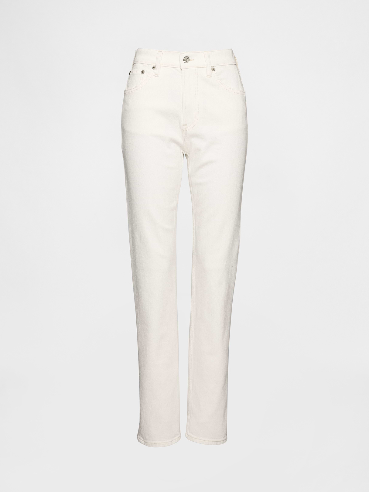 High Rise '90s Slim Straight Jeans - New off white