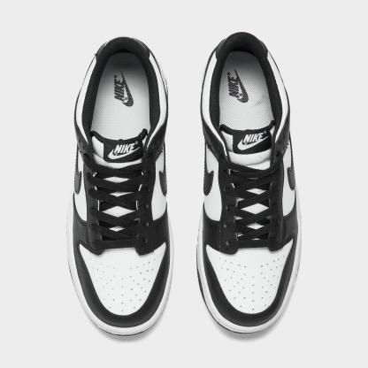 Big Kids' Nike Dunk Low Casual Shoes - White/Black/White (CW1590-100)