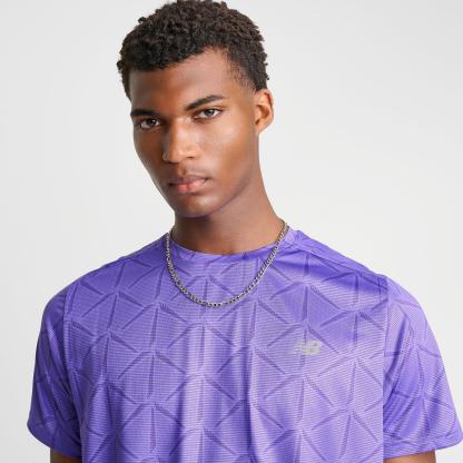 Men's New Balance Sport Essential Printed T-Shirt - Purple - view 5