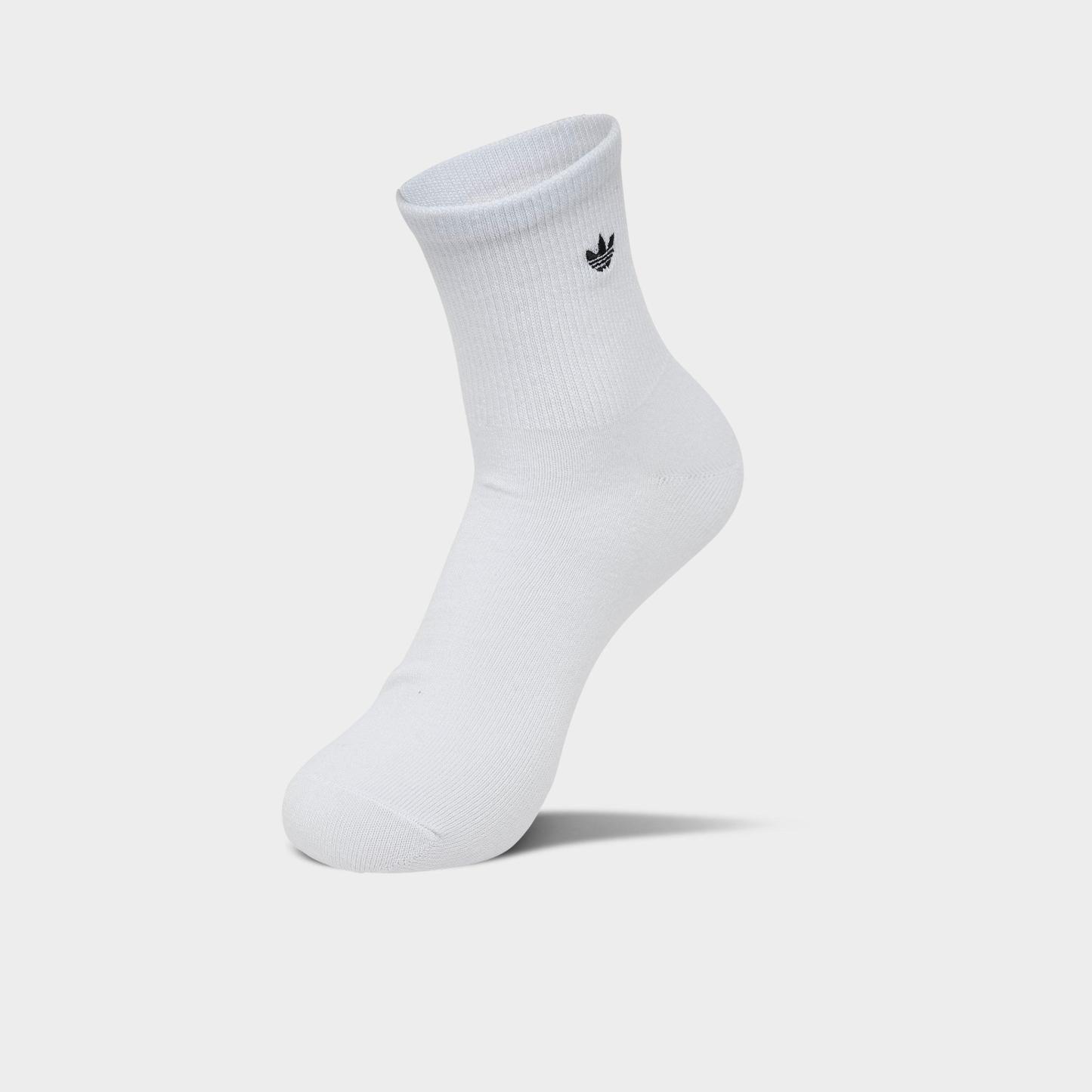 adidas Originals Trefoil Luna Quarter Socks (3-Pack) - White