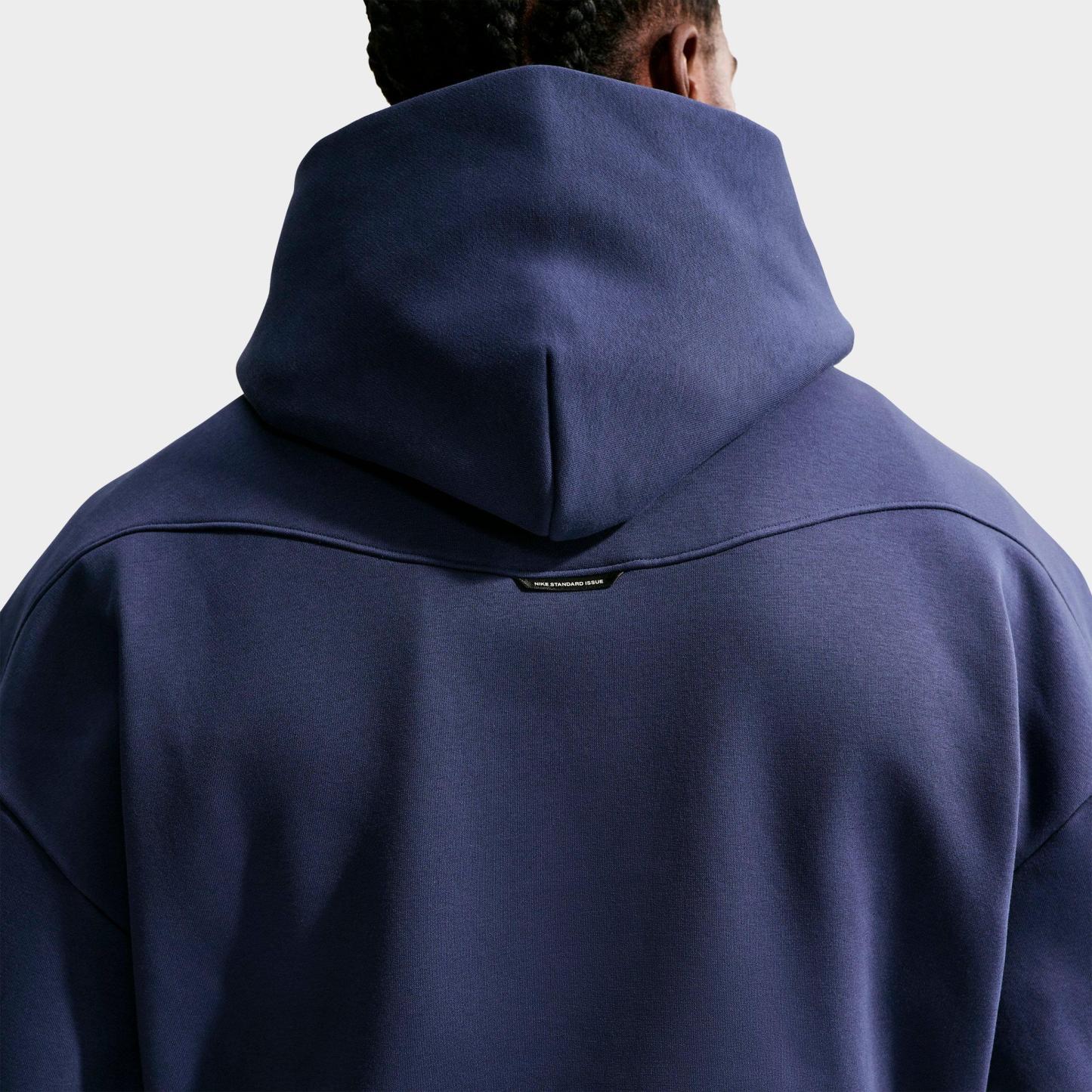 Men's Nithtke Standard Issue Therma-FIT Brushed Basketball Pullover Hoodie - Midnight Navy/Pale Ivory