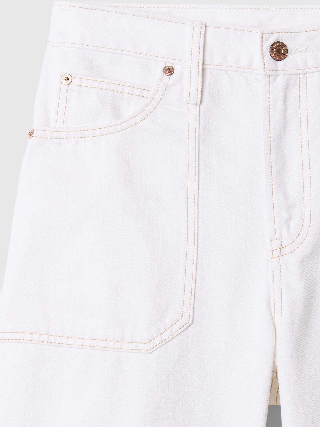 High Rise Barrel Jeans - New off white