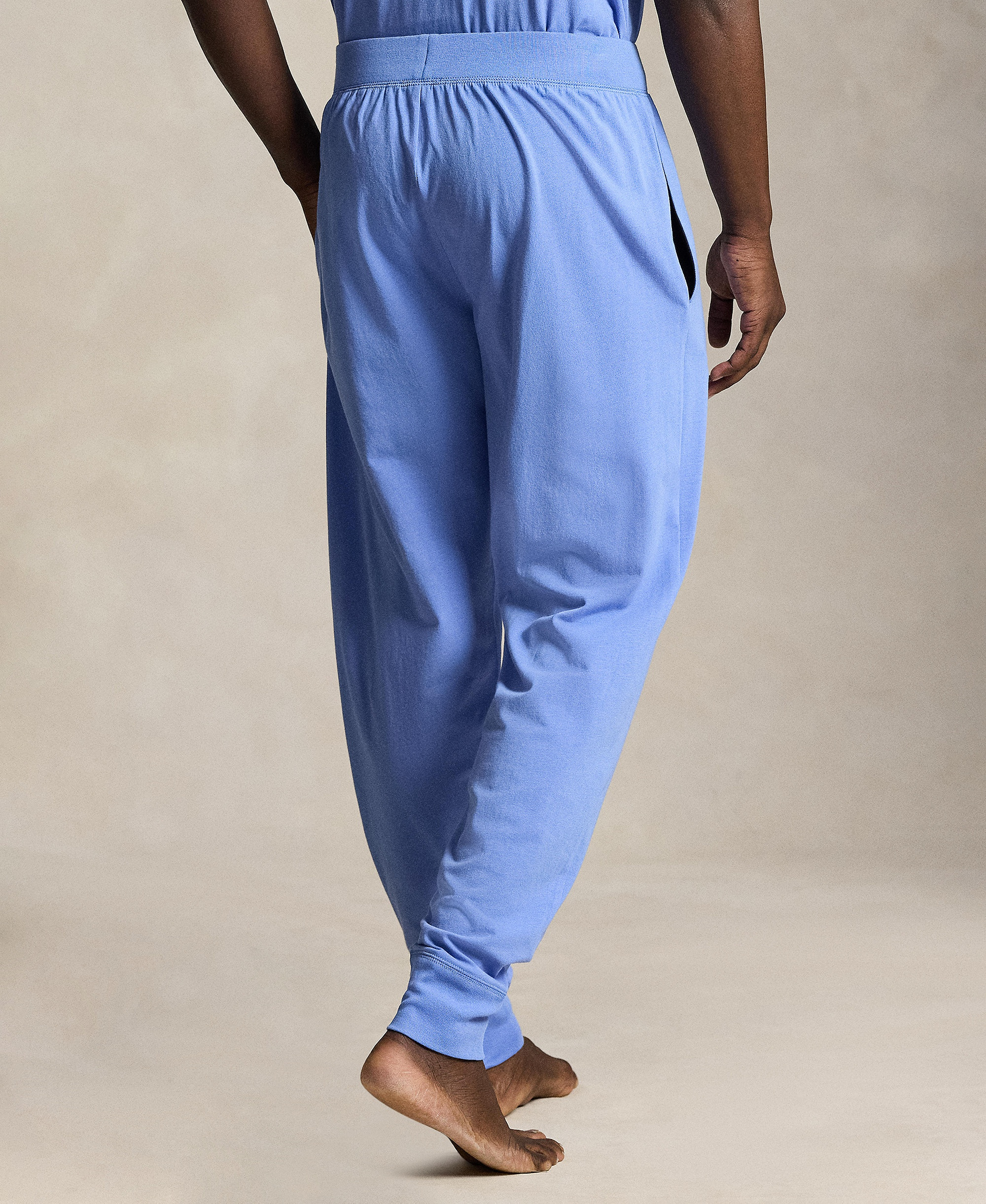 Polo Ralph Lauren Men's Regular-Fit Pajama Joggers - Harbor Island Blue/White Logo