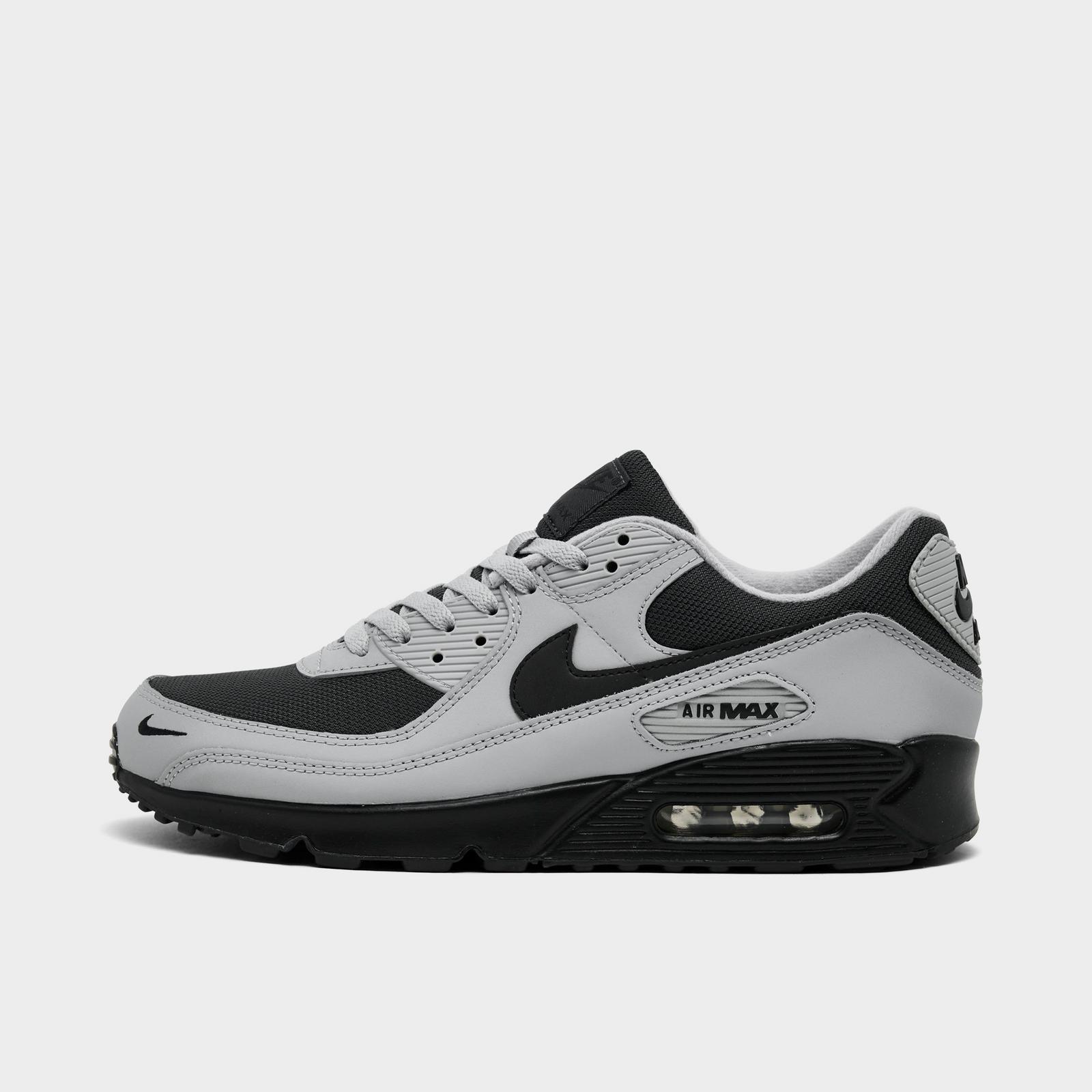 Men's Nike Air Max 90 Casual Shoes - Light Smoke Grey/Anthracite/Photon Dust/Black