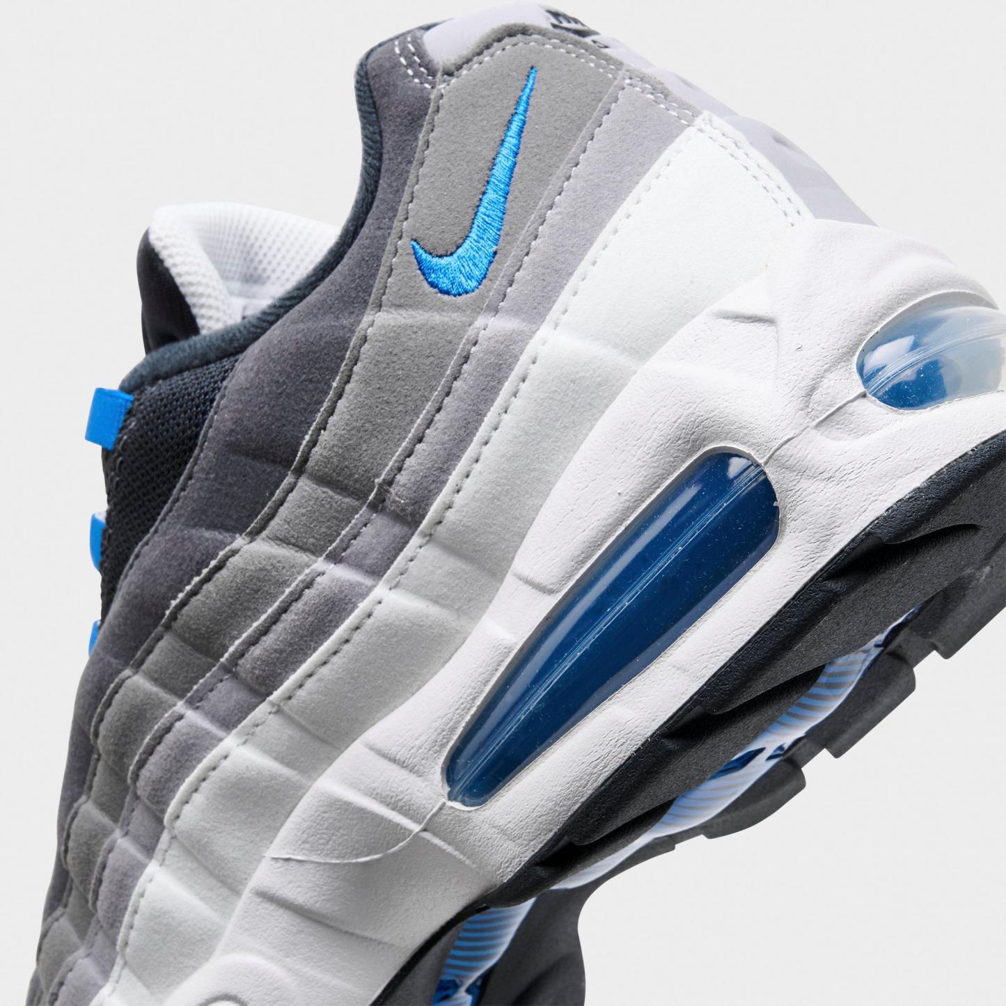 Men's Nithtke Air Max 95 Big Bubble Scorpion Casual Shoes - Part 2 - Anthracite/Blue Spark/Light Graphite - Detail shot