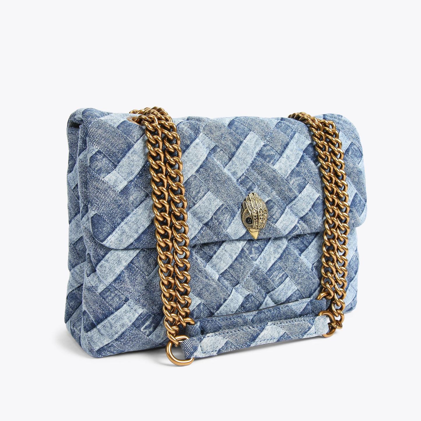 Kurt Geiger London Large Denim Kensington Bag - Blue - view 3