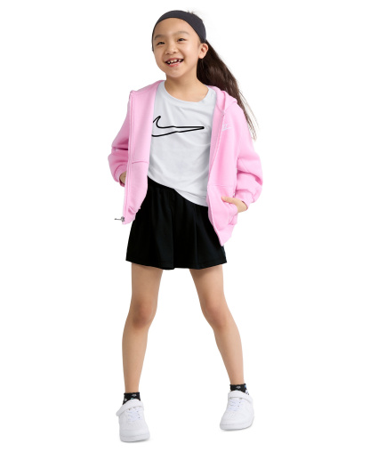 Nike Girls' 4-6X All Day Play Short-Sleeve T-Shirt and Skort, 2-Piece Set - Black/White